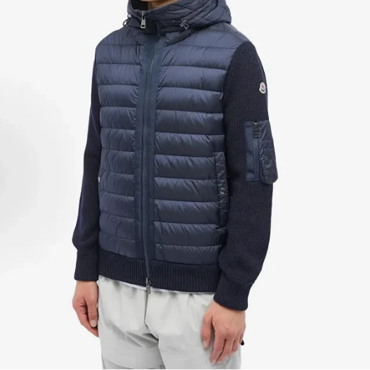 HYBRID KNIT DOWN HOODIE